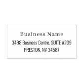 Eenvoudig bedrijfsnaam-retouradres zelfinktende stempel (Design)