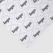 Eenvoudig bedrijfspatroon Blush roze Tissuepapier (Detail)