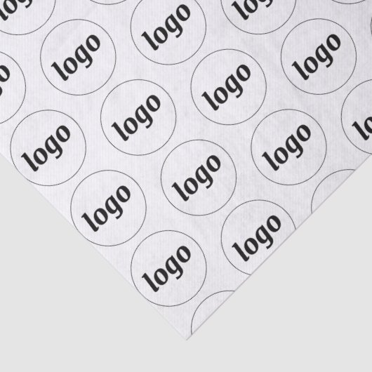 Eenvoudig bedrijfspatroon Blush roze Tissuepapier (Detail)