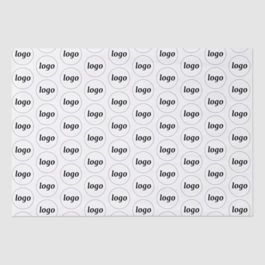 Eenvoudig bedrijfspatroon Blush roze Tissuepapier (Voorkant)