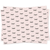 Eenvoudig bedrijfspatroon Blush roze Tissuepapier