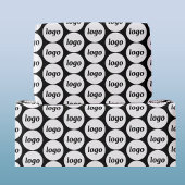 Eenvoudig bedrijfspatroon voor Logo Cadeaupapier