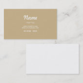 Eenvoudig beeld visitekaartje (Voorkant / Achterkant)