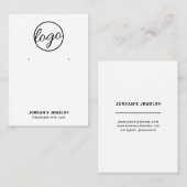 Eenvoudig beeldscherm met grote Logo Visitekaartje (Voorkant / Achterkant)