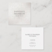 Eenvoudig beeldscherm met Silver Professional in g Vierkante Visitekaartje (Voorkant / Achterkant)