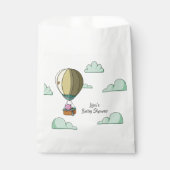 Eenvoudig Beer heteluchtballon Baby shower Bedankzakje (Voorkant)