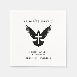 Eenvoudig begrafeniskruis op Dove Memorial Servet