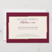 Eenvoudig begrafenisplechtig bruiloft kaart (Voorkant)