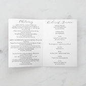 Eenvoudig begrafenisprogramma Orde van Service Programma (Binnen)