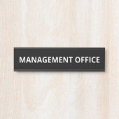 Eenvoudig beheer Kantoor Deurbordje (Voorkant)