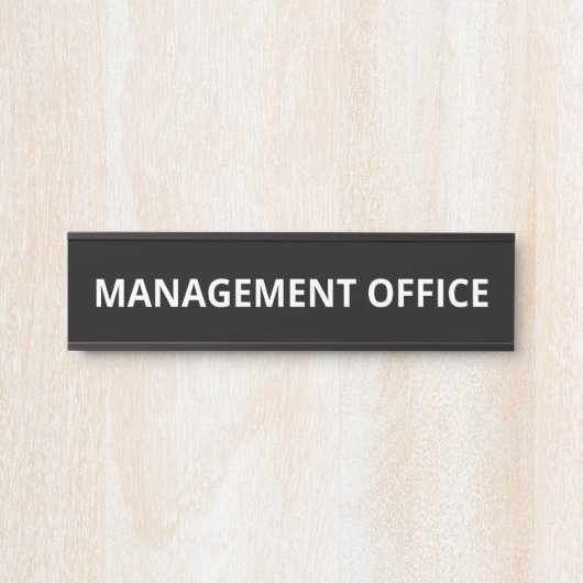 Eenvoudig beheer Kantoor Deurbordje (Voorkant)