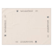Eenvoudig Beige Bedrijf Logo Craft Show Tafelkleed (Voorkant (Horizontaal))