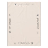 Eenvoudig Beige Bedrijf Logo Craft Show Tafelkleed (Voorkant)