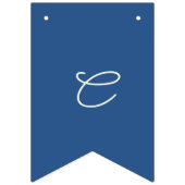 Eenvoudig beige en blauw  Afstuderen Vlaggetjes (Derde vlag)