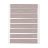 Eenvoudig beige en moderne Taupe-bruiloft (Vel)