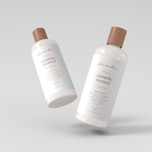 Eenvoudig beige ingrediëntenetiket voedselcontainer etiket