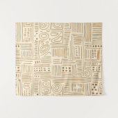 Eenvoudig Beige Japandi Wandkleed (Voorkant (horizontaal))