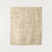 Eenvoudig Beige Japandi Wandkleed (Voorkant)