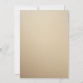 Eenvoudig beige lieve zestien verjaardagsfeestje kaart (Achterkant)