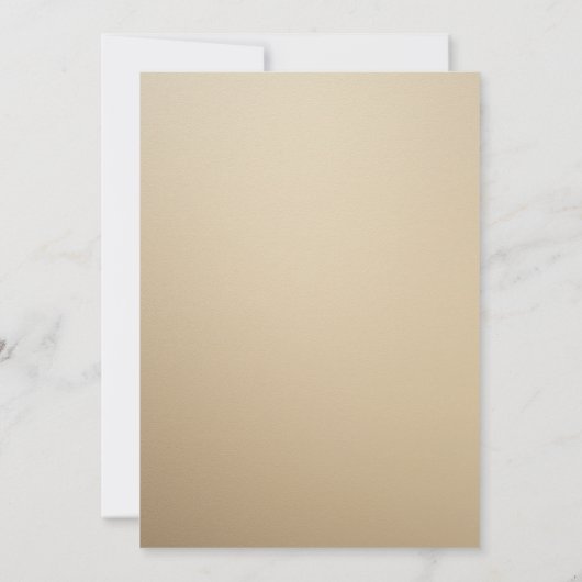 Eenvoudig beige lieve zestien verjaardagsfeestje kaart (Achterkant)