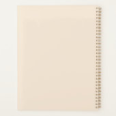 Eenvoudig beige minimalistisch planner (Achterkant)