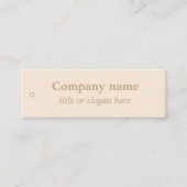 Eenvoudig beige minimalistische prijs Label (Voorkant)