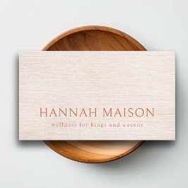 Eenvoudig Beige Modern Minimalist Visitekaartje