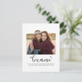 Eenvoudig, ben je mijn Bridesmaid foto? (Staand voorkant)