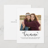 Eenvoudig, ben je mijn Bridesmaid foto? (Voorkant / Achterkant)