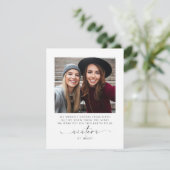 Eenvoudig, ben je mijn Bridesmaid foto? (Staand voorkant)