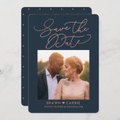 Eenvoudig bericht EDITABLE KLEUR slaat de datumkaa Bedankkaart (Voorkant / Achterkant)