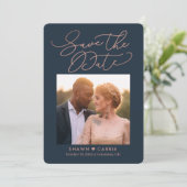 Eenvoudig bericht EDITABLE KLEUR slaat de datumkaa Bedankkaart (Staand voorkant)