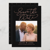 Eenvoudig bericht EDITABLE KLEUR slaat de datumkaa Bedankkaart (Voorkant / Achterkant)