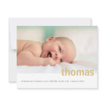 Eenvoudig bericht van de Foto van de NaamFoto Baby