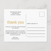 Eenvoudig bericht van de Foto van de NaamFoto Baby Aankondigingskaart (Achterkant)