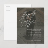 Eenvoudig bericht&W altijd na het schrijven van ee Uitnodiging Briefkaart (Voorkant / Achterkant)