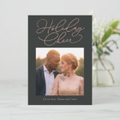 Eenvoudig berichtenscan COLOR Holiday Photo Card Feestdagenkaart (Staand voorkant)