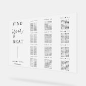 Eenvoudig berijpte acryl zitschema voor bruiloft acryl bord (Hoek)