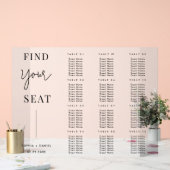 Eenvoudig berijpte acryl zitschema voor bruiloft acryl bord (Huwelijk)