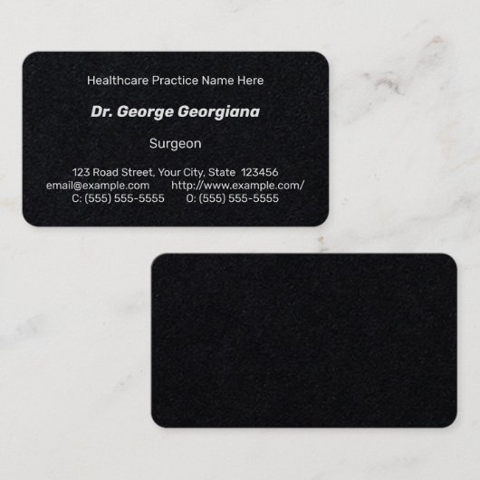 Eenvoudig, bescheiden en minimaal Visitekaartje (Voorkant / Achterkant)