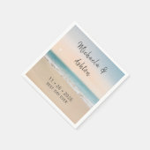 Eenvoudig beste dag-op-dag-strand bruiloft Napkins Servet (Hoek)