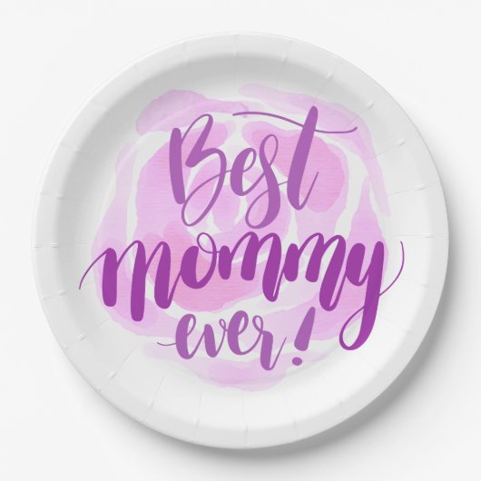 Eenvoudig beste Moederdag | Bord papier (Voorkant)