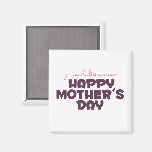 Eenvoudig beste Moederdag | Magneet (Voorkant / Achterkant)