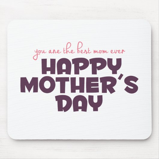 Eenvoudig beste Moederdag | Mousepad Muismat (Voorkant)