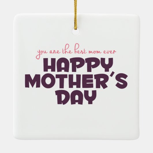 Eenvoudig beste Moederdag | ORNAMENT (Achterkant)