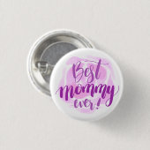 Eenvoudig beste Moederdag | Pin-Button Ronde Button 3,2 Cm (Voorkant /achterkant)