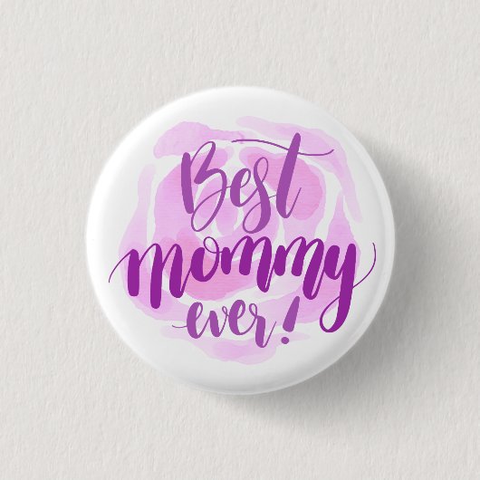 Eenvoudig beste Moederdag | Pin-Button Ronde Button 3,2 Cm (Voorkant)