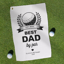 Eenvoudig Beste Pap Door Par Vaderdag Golfhanddoek