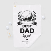 Eenvoudig Beste Pap Door Par Vaderdag Golfhanddoek (Insitu)