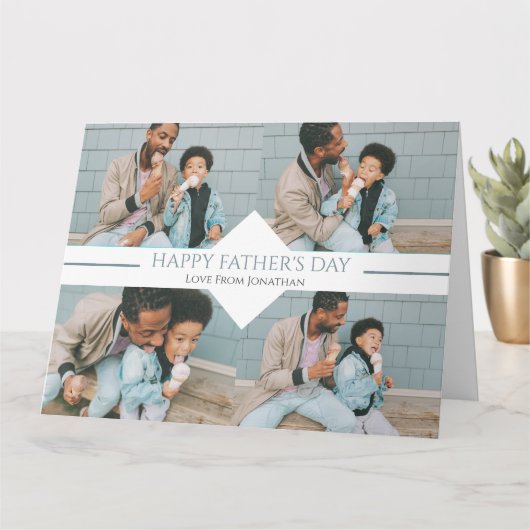 Eenvoudig Beste Pap Ooit Eenvoudige Vaders Dag 4 F Kaart (Kleine Plant)